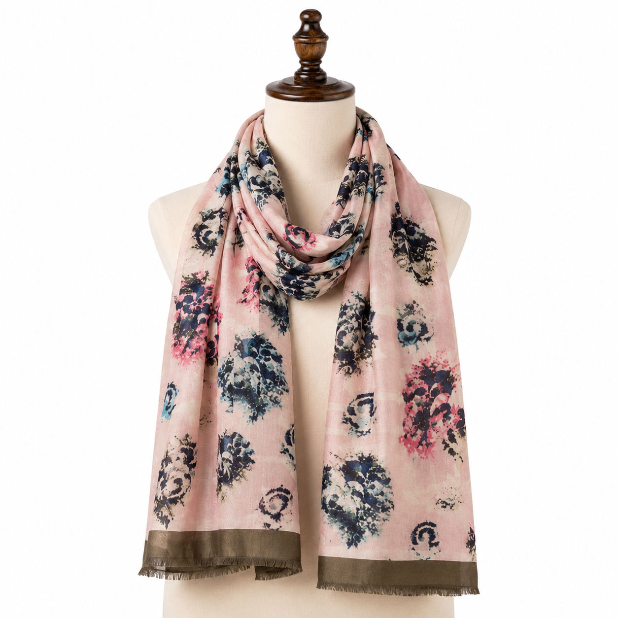 Digital Print Wool Scarf/Shawl 268